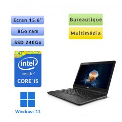 Dell Latitude E5540 - Windows 11 - i5 8Go 240Go SSD - 15.6 - Webcam - Ordinateur Portable PC