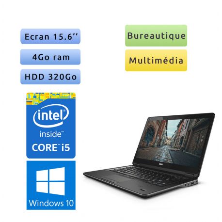 Dell Latitude E5540 - Windows 10 - i5 4Go 320Go - 15.6 - Webcam - Ordinateur Portable PC