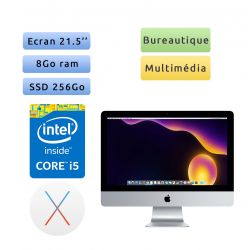 Apple iMac 21.5" i5 A1418 (EMC 2638) - 8Go 256Go SSD - iMac14,1 - Unité Centrale