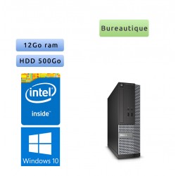 Dell Optiplex 3020 SFF - Windows 10 - 12Go 500Go - Tour Bureautique PC