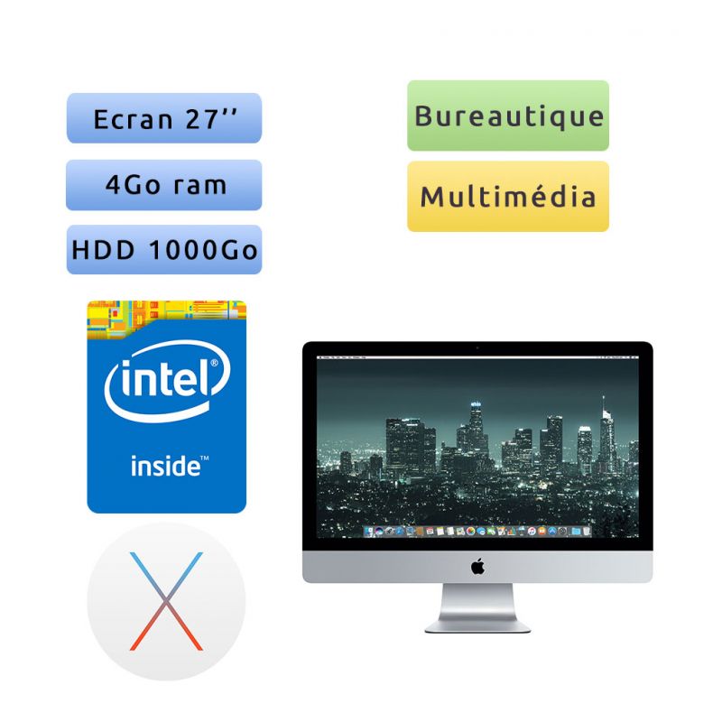 Apple iMac 27'' A1312 (EMC 2309) 3.06Ghz 4Go 1To - iMac10,1 - 2009 - Unité Centrale