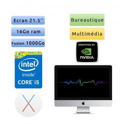Apple iMac 21.5'' A1418 (EMC 2742) i5 16Go 1To Fusion - iMac14,3 - 2013 - Unité Centrale