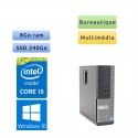 Dell Optiplex 990 SFF - Windows 10 - i5 8Go 240Go SSD - Port Serie - Ordinateur Tour Bureautique PC