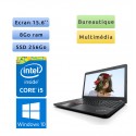 Lenovo ThinkPad E560 - Windows 10 - i5 8Go 256Go SSD - 15.6 - Webcam - Ordinateur Portable PC