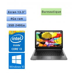 HP ProBook 430 G1 - Windows 10 - i3 4Go 240Go SSD - 13.3 - Ordinateur Portable PC