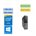 Dell Optiplex 790 DT - Windows 10 - 2.7Ghz 4Go 240Go SSD - port serie - Ordinateur Tour Bureautique PC