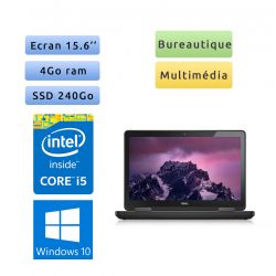 Dell Latitude E5540 - Windows 10 - i5 4Go 240Go SSD - 15.6 - Webcam - Ordinateur Portable PC