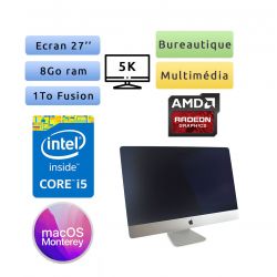 Apple iMac 27'' Retina 5K A1419 (EMC 3070) i5 8Go 1To - iMac18,3 - 2017 - Grade B - Unité Centrale