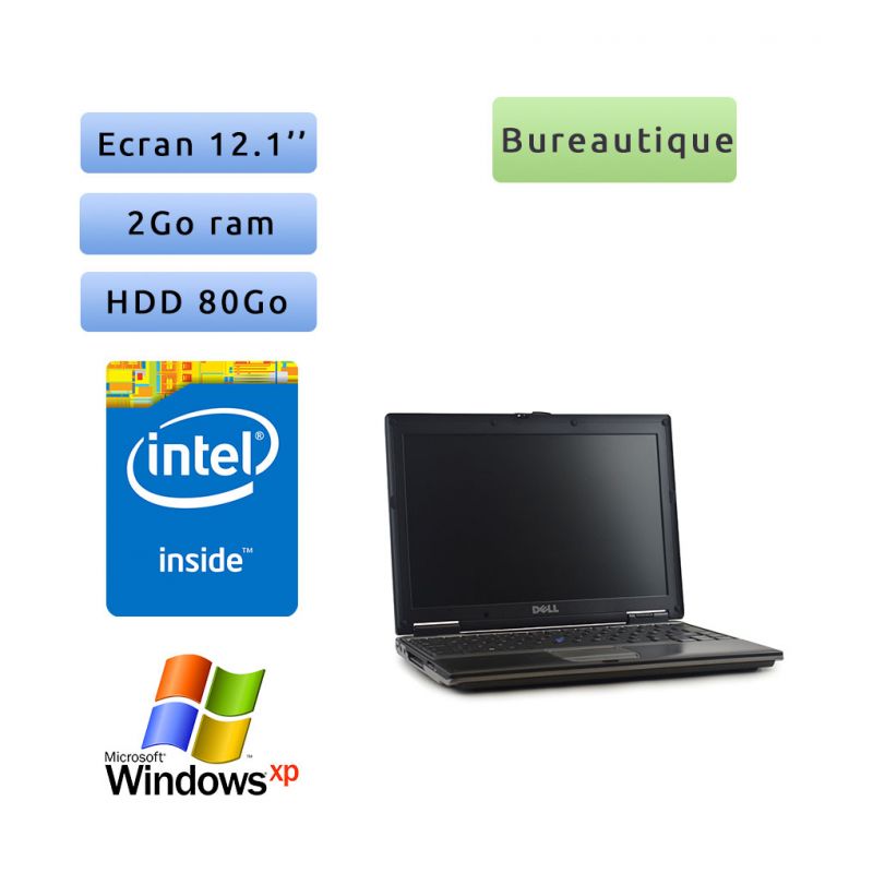 Dell Latitude D420 - Windows XP - 1.22Ghz 2Go 80Go - 12.1 - Grade B - Ordinateur Portable PC