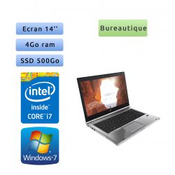 HP EliteBook 8460p - Windows - i7 4Go 500Go SSD - 14 - Webcam - Ordinateur Portable PC
