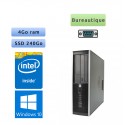 HP Compaq 6005 Pro SFF - Windows 10 - 2.7Ghz 4Go 240go SSD - Port Serie - PC Tour Bureautique Ordinateur