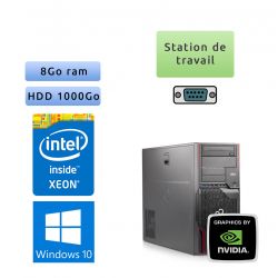 Fujitsu Celsius R920 - Windows 10 - E5-2640 8Go 1To - GTX 1650 - Station de travail