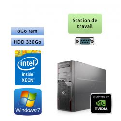 Fujitsu Celsius R920 - Windows 7 - E5-2640 8Go 320Go - Quadro 4000 - Station de travail