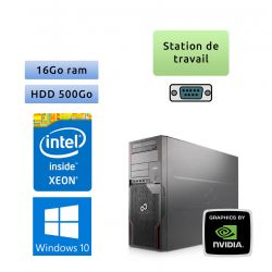 Fujitsu Celsius R920 - Windows 10 - E5-2640 16Go 500Go - Quadro 4000 - Station de travail