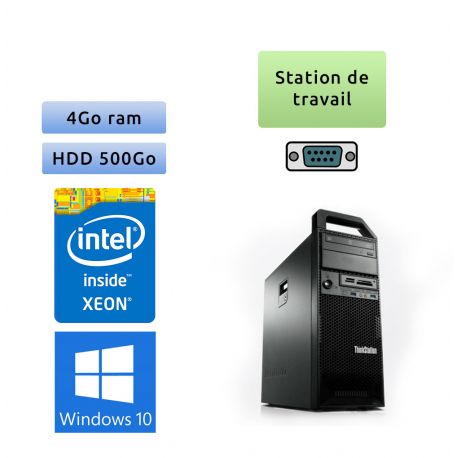 Lenovo ThinkStation S30 TW - Windows 10 - E5-1603 4Go 500Go - Ordinateur Tour Workstation PC