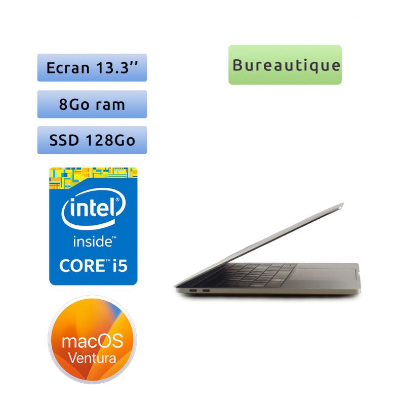 Apple MacBook Pro A1708 (EMC 3164) i5 8Go 128Go SSD - 13.3 - macbookpro14,1 - Grade B - Ordinateur Portable