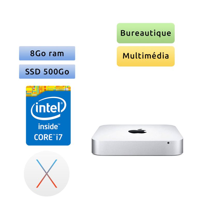 Apple Mac mini A1347 (emc 2570) i7 8Go 2x250Go SSD - Macmini6.2 - 2012 - Unité Centrale Apple Apple Mac mini A1347 (emc 2570) i7 8Go 2x250Go SSD - Macmini6.2 - 2012 - Unité Centrale Apple