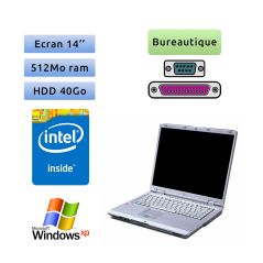 Fujitsu Lifebook C1010 - Windows XP - P3 512MB 40GB - 14 - Port série- Ordinateur Portable