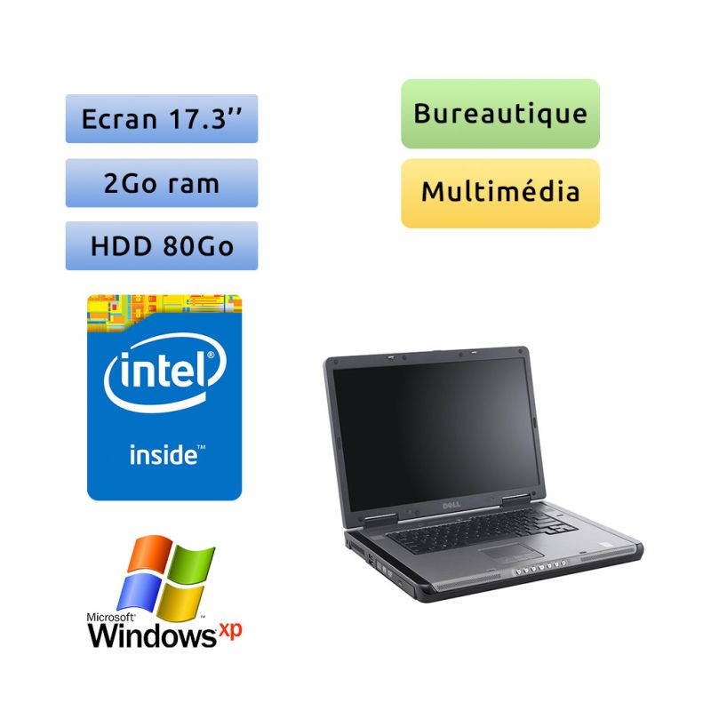 Dell Precision M6300 - Windows XP - C2D 2GB 80GB - 17.3 - Station de travail Mobile