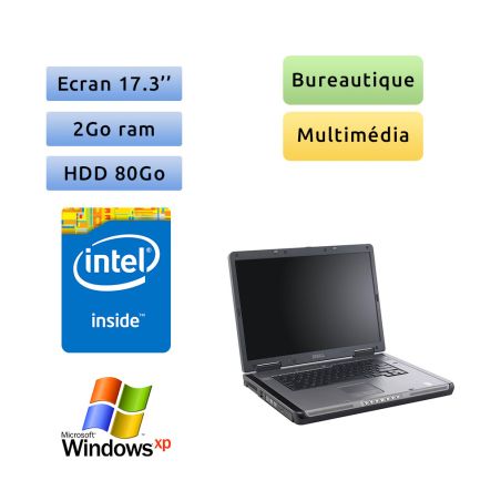 Dell Precision M6300 - Windows XP - C2D 2GB 80GB - 17.3 - Grade B - Station de travail Mobile