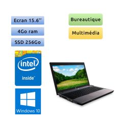 HP 620 - Windows 10 - Dual Core 4Go 256Go SSD - 15.6 - Webcam - Ordinateur Portable