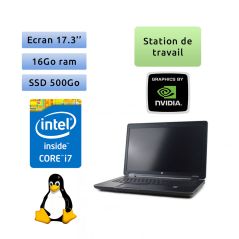 Zbook 17 - Linux - i7 16Go 500Go SSD - 17.3 - Webcam - K3100M - Station de Travail Mobile PC