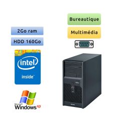 Fujitsu ESPRIMO P2540 - Windows XP - CD 2GB 160GB - port série - Ordinateur Bureautique Tour UC Occasion