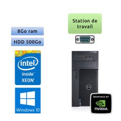Dell Precision T1700 - Windows 10 - i5 8GB 500GB - Clavier/Souris - Ordinateur Tour Workstation PC