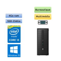 HP ProDesk 600 G1 MT - Windows 10 - i5 4GB 256GB SSD - Ordinateur Tour PC