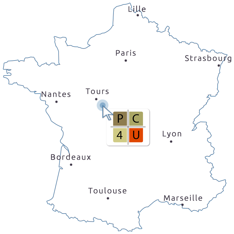 Localisation PC FOR YOU - Loches Sud Touraine - 37 - Indre et Loire - France
